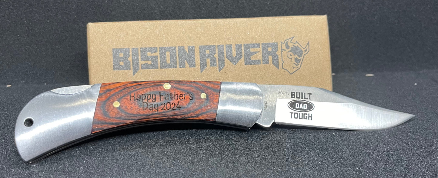 Custom engraved pocket knife