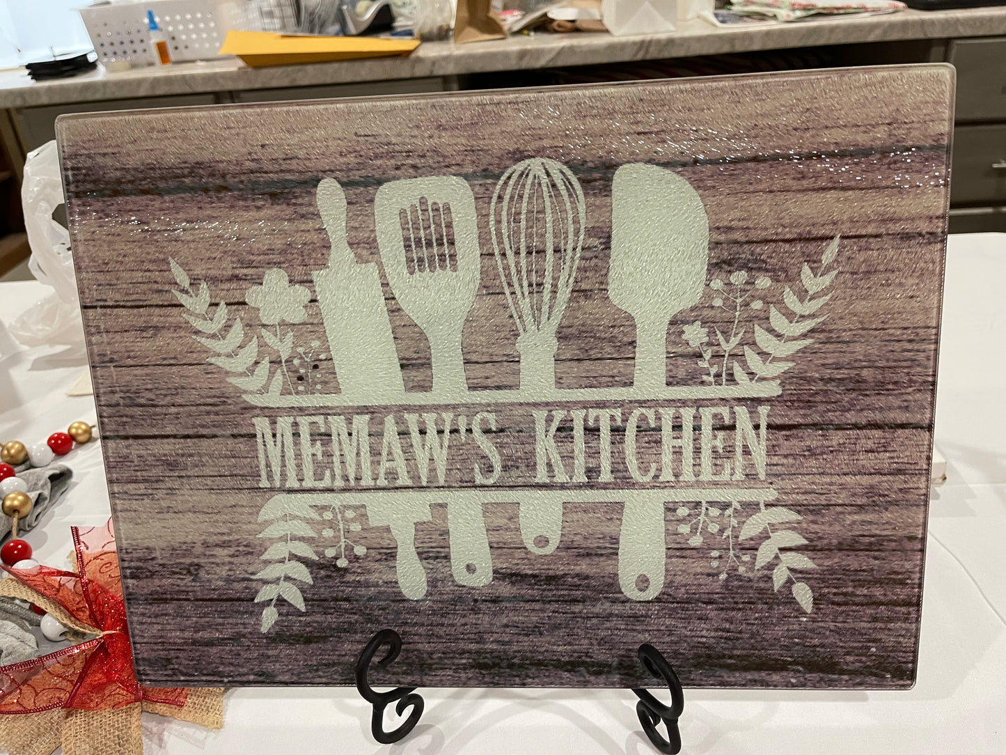 Custom Personalized Glass Cutting Board
