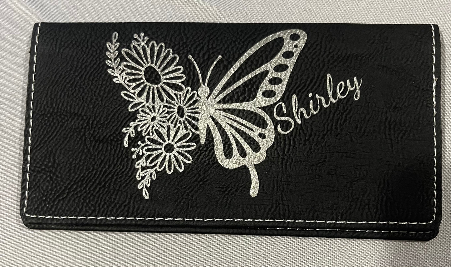 Custom Personalized Checkbook Cover