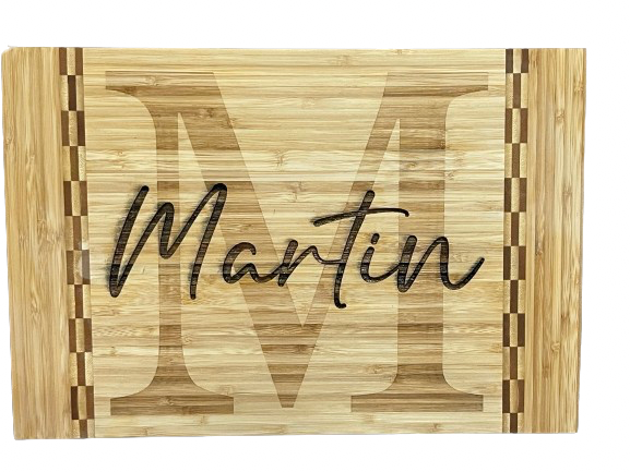 Custom Personalized Engraved Bamboo Cutting Board