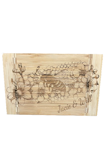 Custom Personalized Engraved Bamboo Cutting Board
