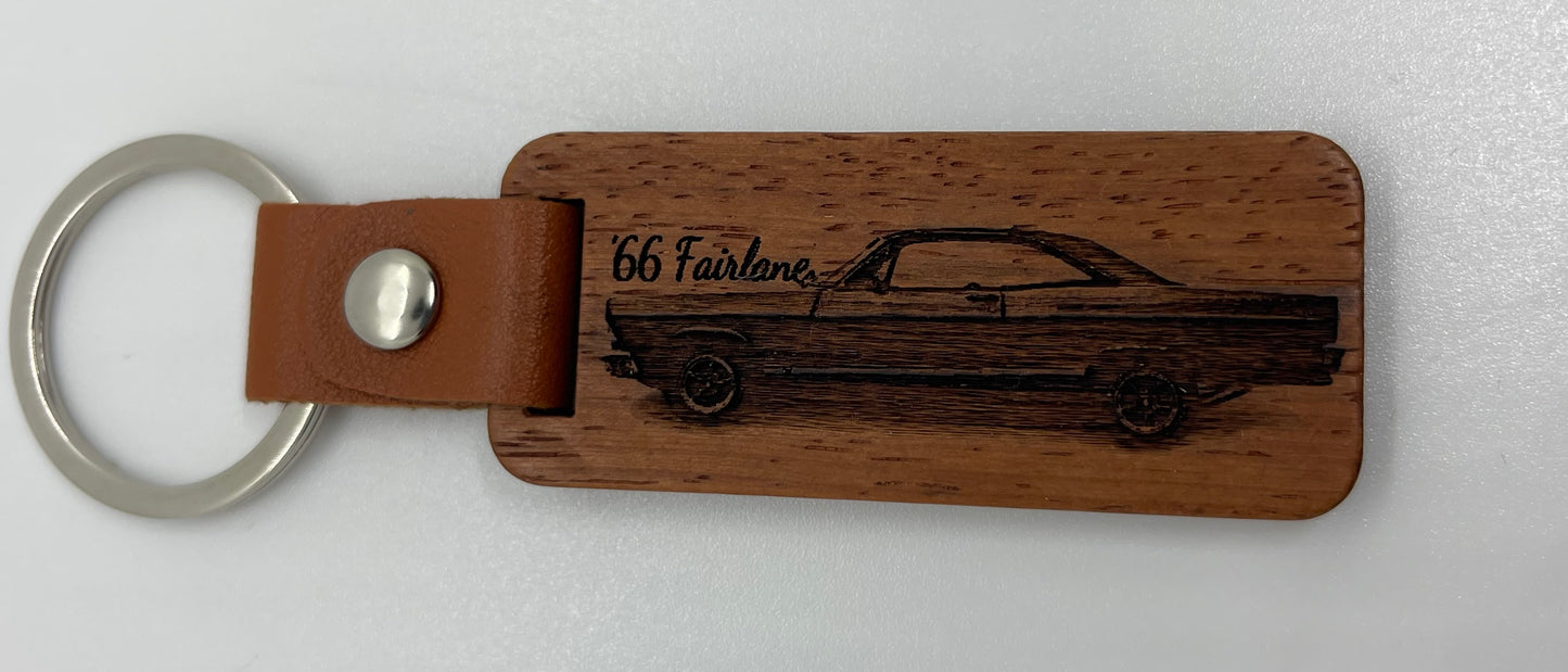 Custom Engraved Wooden Keychain