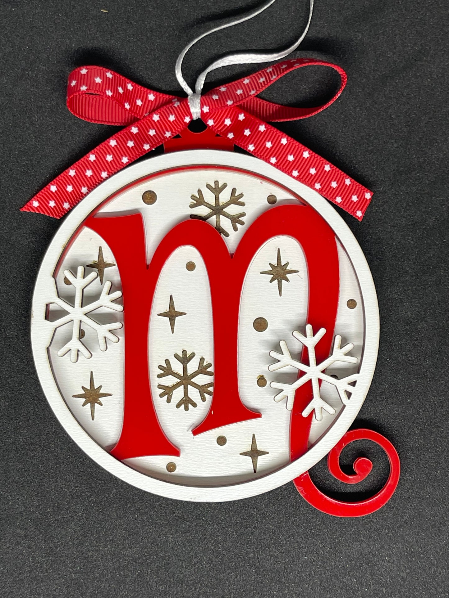 Whimsical initial ornament