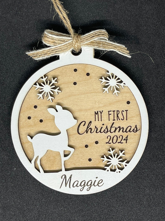 Personalized MY FIRST CHRISTMAS ornament