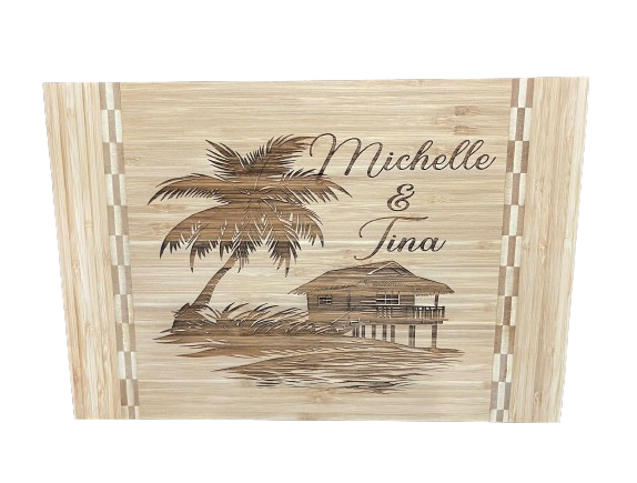 Custom Personalized Engraved Bamboo Cutting Board