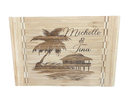 Custom Personalized Engraved Bamboo Cutting Board