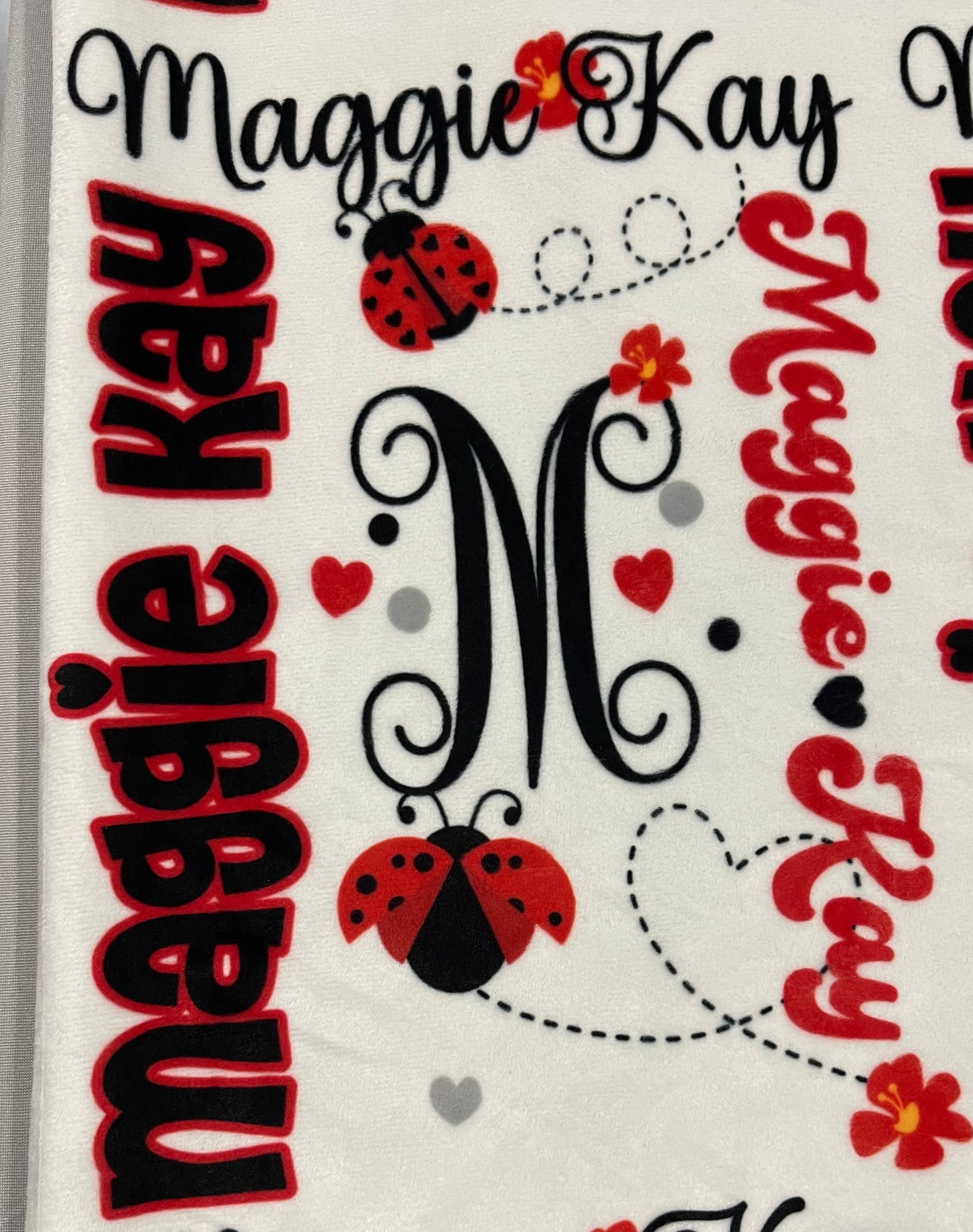 Custom Personalized Sublimated Baby Blanket GIRL